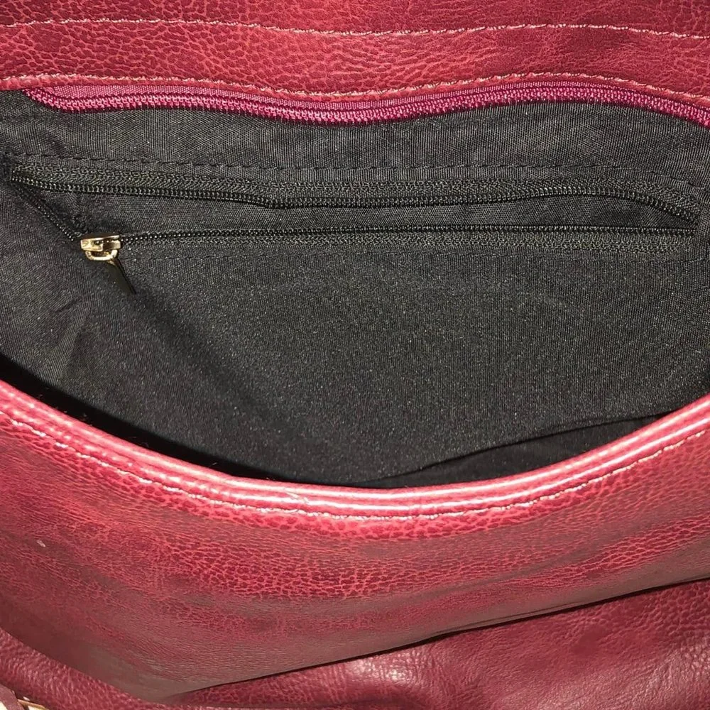 NWT Massini Maroon Hobo/Handbag